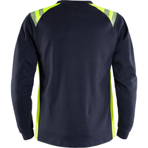 Fristads T-Shirt Flam Dam 7358 Tfl Marinblå/varsel Gul M