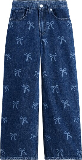 GAP Kids Low Rise Stride Wide Leg Jeans BOW 140/146