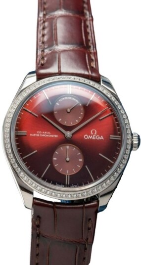 Omega Herreklokke 435.18.40.22.11.001 De Ville Tresor Rød/Lær Ø40