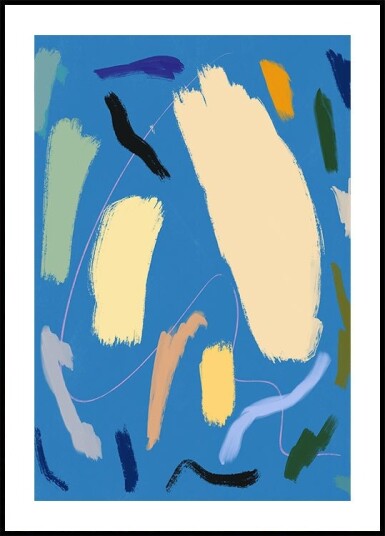 Bold Color Brushstrokes Plakat Plakat / 50x70cm Bold Color Brushstrokes Plakat Plakat / 50x70cm