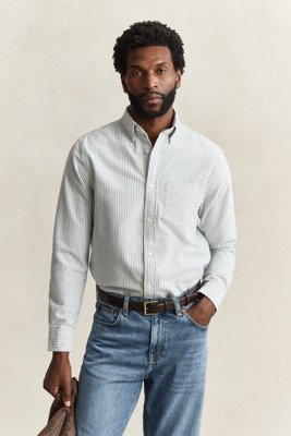 Gant | Reg Brushed Oxford Stripe Shirt | M Gant | Reg Brushed Oxford Stripe Shirt | M