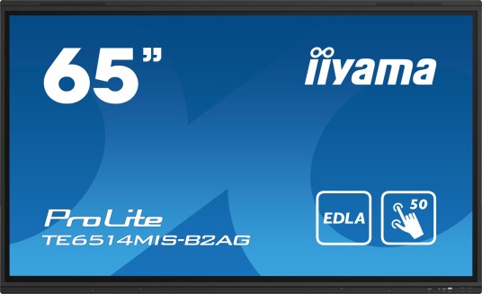Iiyama 65" Touchscreen 4K UHD PC-Skjerm med HDMI og Wi-Fi TE6514MIS-B2AGAX Iiyama 65" Touchscreen 4K UHD PC-Skjerm med HDMI og Wi-Fi TE6514MIS-B2AGAX
