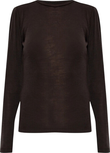 Gestuz Gzninia Ls Wool Roundneck Brown XS Gestuz Gzninia Ls Wool Roundneck Brown XS