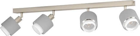 Eglo Bellizzi Spotskinne L750 4Xe14 Svart/Grå/Hvit