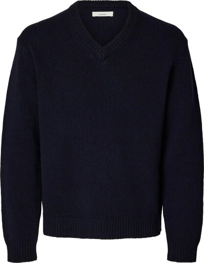 Annarr Anred Ls Knit Wool V Neck DARK NAVY XL Annarr Anred Ls Knit Wool V Neck DARK NAVY XL