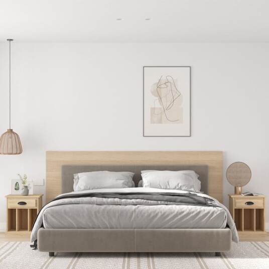 vidaXL Nattbord 2 stk sonoma eik 43x36x50 cm