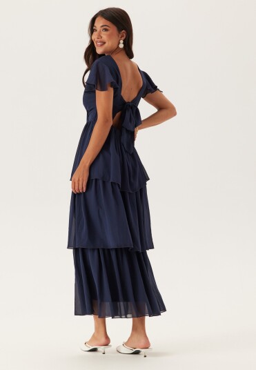 Bubbleroom Occasion Butterfly Sleeve Flounce Dress