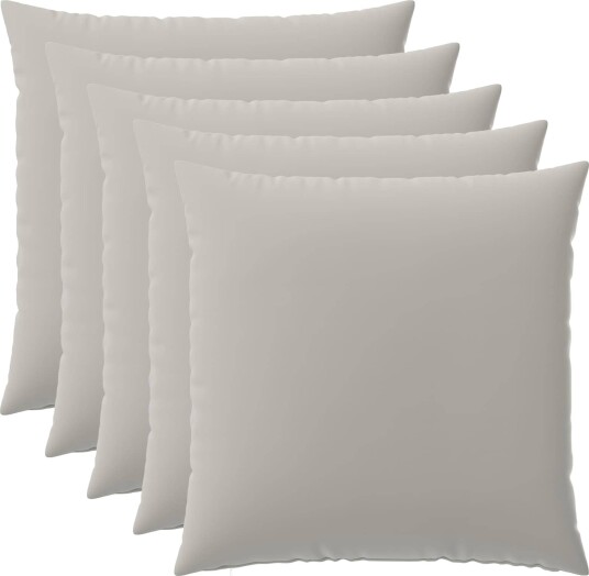 vidaXL Putetrekk 6 pcs HEERLEN Grå 80 x 80 cm Polyester