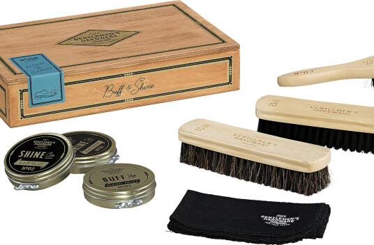 Gentlemen"s Hardware Shoe Shine Cigar Box - Multi/patterned - ONE SIZE