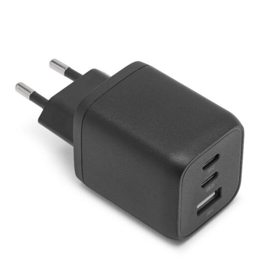 Linocell Premium GaN USB-C lader med PD 65 W Svart Linocell Premium GaN USB-C lader med PD 65 W Svart