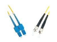 MicroConnect Koblingskabel - ST/PC-enkeltmodus (hann) til SC/PC-enkeltmodus (hann) - 1 m - fiberoptisk - 9 / 125 micron - OS1 - gul MicroConnect Koblingskabel - ST/PC-enkeltmodus (hann) til SC/PC-enkeltmodus (hann) - 1 m - fiberoptisk - 9 / 125 micron - OS1 - gul