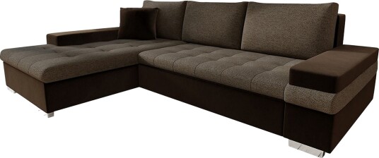 Sovesofa med divan Brun