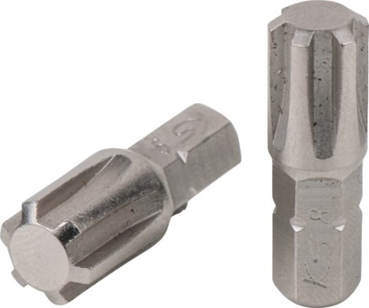 Ks Tools 911.5263, 1 Stykker, Ribe, Rustfritt Stål, Din 3126, Iso 1173 - C 6,3, Iso 1173 - C 8, 25 Mm, 6 G