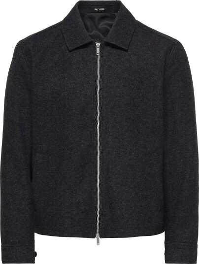 ONLY & SONS Onsowen Wool Jacket Otw Frml - BLACK MELANGE - XS