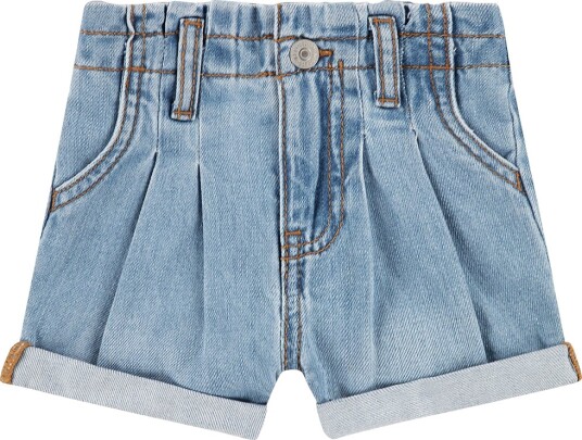 Levis Shorts Denim Høyhus Ferdigstekt Levis 74 Shorts Blå