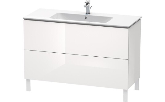 Duravit L-Cube Servantskap m/2 skuffer 1020x704x481 mm Hvit Høyglans