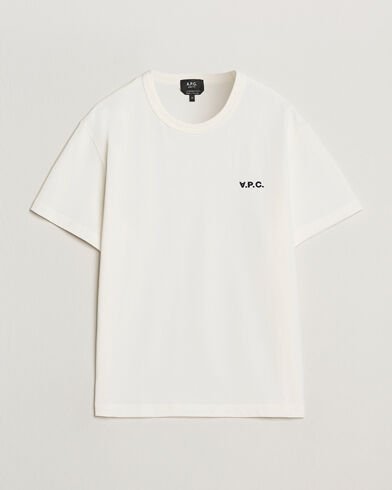 A.P.C. Boxy Fit Petit VPC T-Shirt White/Dark Navy A.P.C. Boxy Fit Petit VPC T-Shirt White/Dark Navy