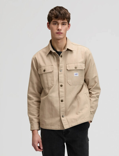 Lee Jeans Workwear Overshirt   Beige   L x 00