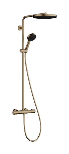 Hansgrohe Pulsify S Puro Showerpipe Ø260 mm, 1 stråletype, Børstet Bronse Hansgrohe Pulsify S Puro Showerpipe Ø260 mm, 1 stråletype, Børstet Bronse