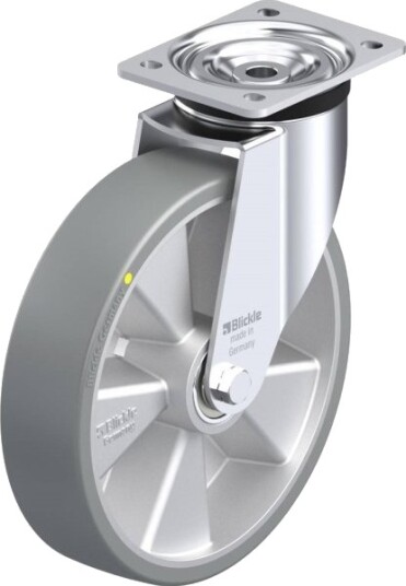 Blickle 741327 L-Alth 250K-3-As Hjul – Hjuldiameter 250 Mm, Bæreevne (Maks.) 500 Kg – 1 Stk