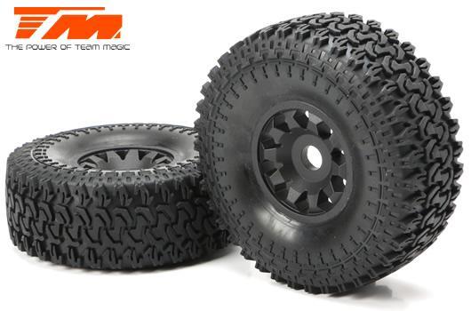 Team Magic 562027 Mounted Tires 2 - 17mm hex Team Magic 562027 Mounted Tires 2 - 17mm hex