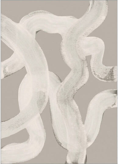 Poster & Frame Abstract Brush Strokes 65Y Multi/patterned 50X70CM