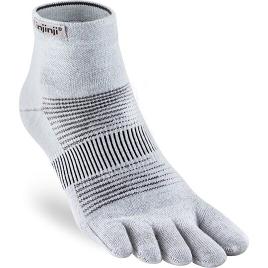 Injinji Run Lightweight Mini-Crew Gray Gray XL