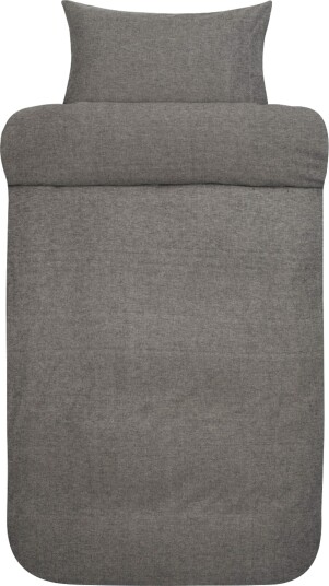 Høie Of Scandinavia Sengetøy av flanell 140x200 cm 100 % myk garnfarget bomullsflanell Høie of Scandinavia Casper dempet sort premium sengetøysett