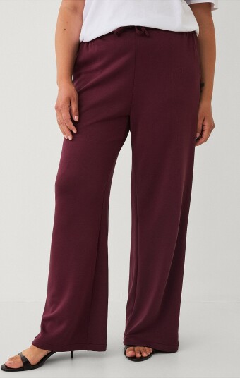 Ellos Plus collection Sweatpants med brede bein Rød