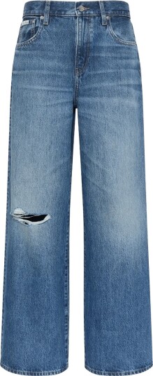 Calvin Klein Jeans The Wide Leg Blue Majesty Blue 28 x 33