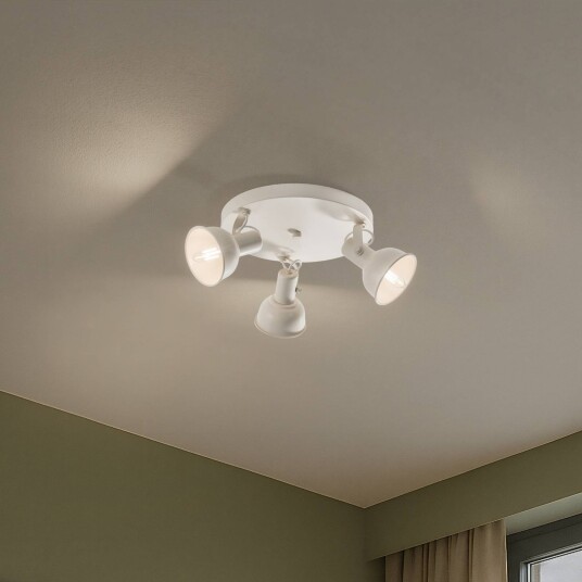 Taklampe Trogir Argon dimbar Krem / amber Stue / spisestue Metall Industriell design