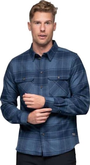 Bergans Men"s Nordmarka Flannel Shirt Granite Blue/navy Blue Check XXL Bergans Men"s Nordmarka Flannel Shirt Granite Blue/navy Blue Check XXL
