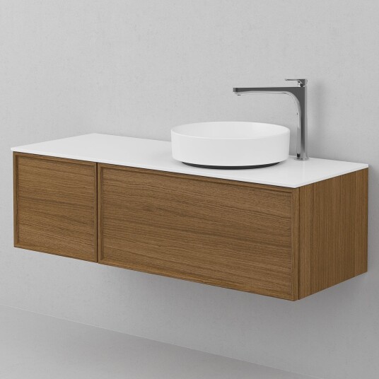 INR Iconic Nordic Rooms Air Wood Servantskap Hel Front med 2 Skuffer og 1 Dør H350xd450mm Dark oak / 120cm Venstre