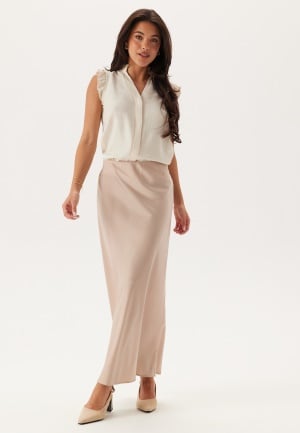 SELECTED FEMME Slfviva Sl Sun Ruffle Top Sandshell 34