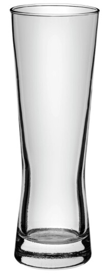 Borgonovo Hveteølglass Monaco 32cl 6.5x19 cm  Transparent 0.25 l målestrek 6 Stykk 