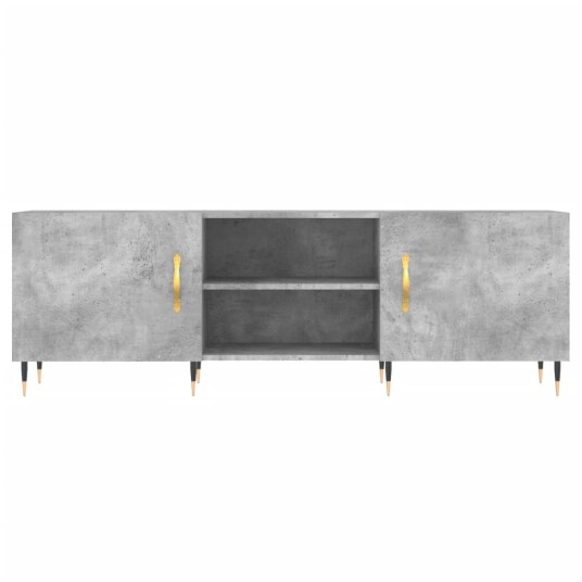 vidaXL TV-benk betonggrå 150x30x50 cm konstruert tre