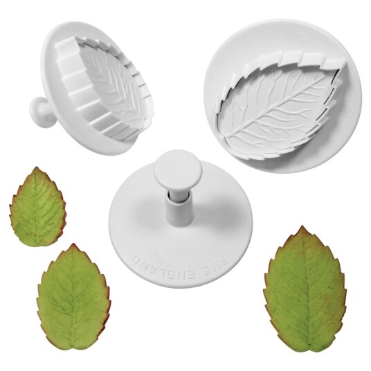 Pme Utstikkersett Large Roseblad Med Ejektor Pk/3 Pme Utstikkersett Large Roseblad Med Ejektor Pk/3