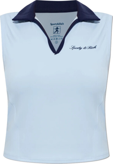 Sporty & Rich Dame Topper Blå L,