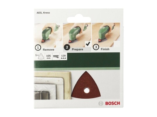 Bosch Deltaslipepapir Sett 105mm 2609256A60