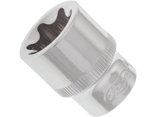 Vigor V2729, Stikkontakt, 3/8", 1 Hoder, T20, 2,8 Cm