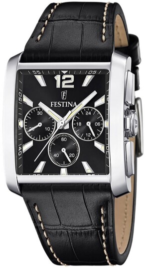 Festina Herreklokke F20636 4 Timeless Sort/Lær