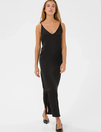 Kaffe Karory Sateen Dress Black 44 Kaffe Karory Sateen Dress Black 44