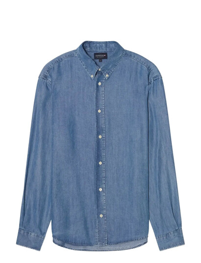 Lexington Clothing Loose Indigo B.d Shirt - Blue - S