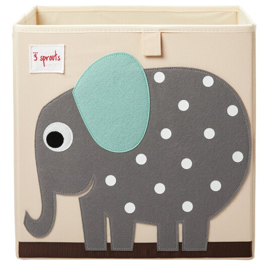 3 Sprouts Storage Box Gray Elephant 3 Sprouts Storage Box Gray Elephant