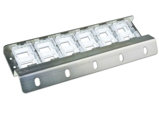 Wirewin Wks Panel 12 Dyn Ang Vert Metallisk Metall Rackmontering 19U Ce WKSPANEL12DYNANGVERT