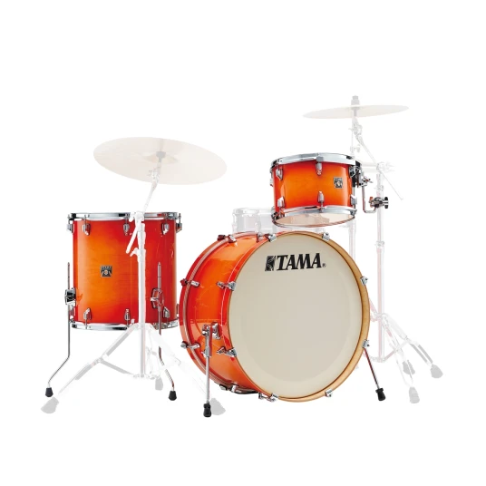 Tama Cl32rzs-Tlb Superstar Classic Ma 3-Del Shell-Kit, Tangerine Laquer Burst Tama Cl32rzs-Tlb Superstar Classic Ma 3-Del Shell-Kit, Tangerine Laquer Burst