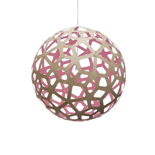 David Trubridge Korall Taklampe Ø100 Rosa David Trubridge Korall Taklampe Ø100 Rosa