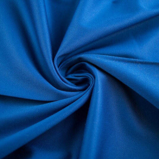 Twill bomull stretch Cobalt