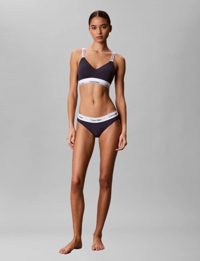 Calvin Klein Lghtly Lined Bralette Navy M Calvin Klein Lghtly Lined Bralette Navy M