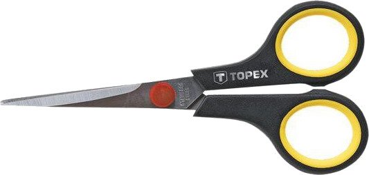 Topex Saks 17B714 140 mm, Rustfritt Stål, Gummigrep Topex Saks 17B714 140 mm, Rustfritt Stål, Gummigrep